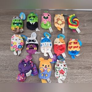 Cats VS Pickles & Dogs VS Squirls Plush Bean Bag Lot